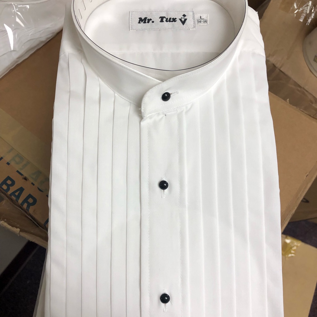 Banded Collar Shirt